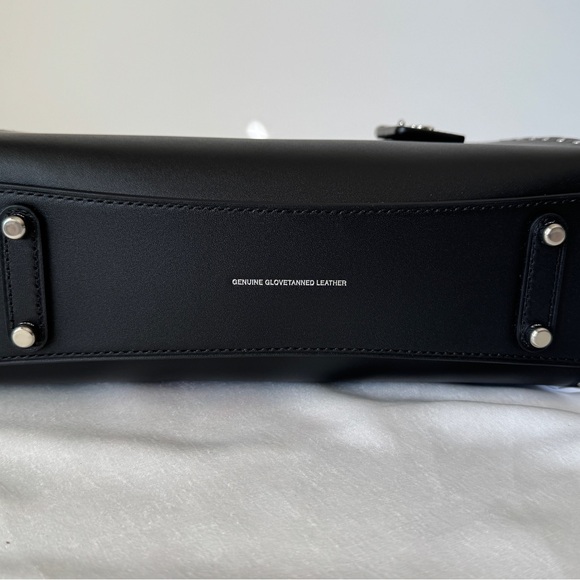 Coach Black Satchel with Silver Accents - Picture 7 of 9